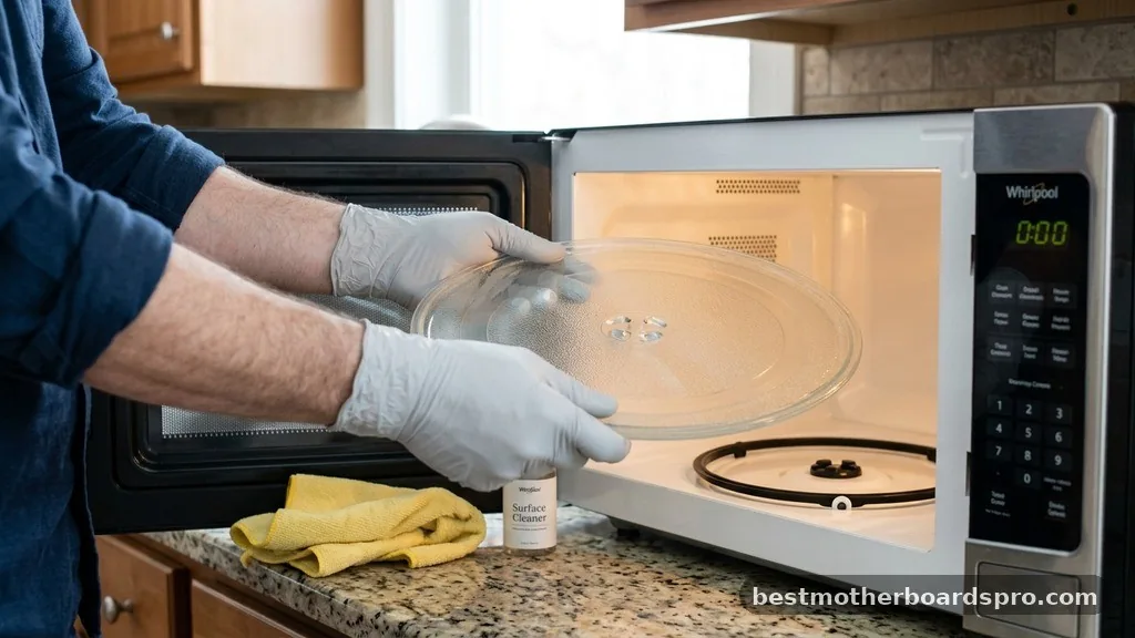 Addressing Specialized Components - how to clean the inside of a microwave