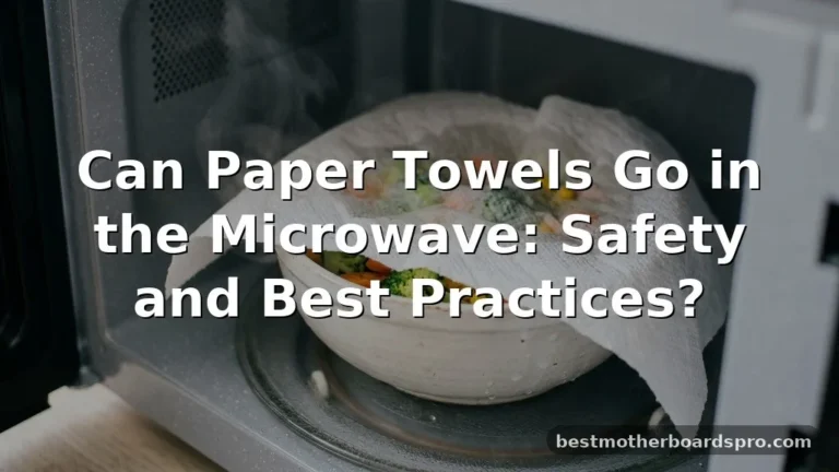 can paper towels go in the microwave