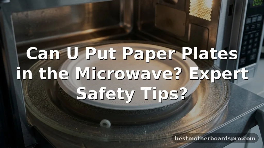 can u put paper plates in the microwave
