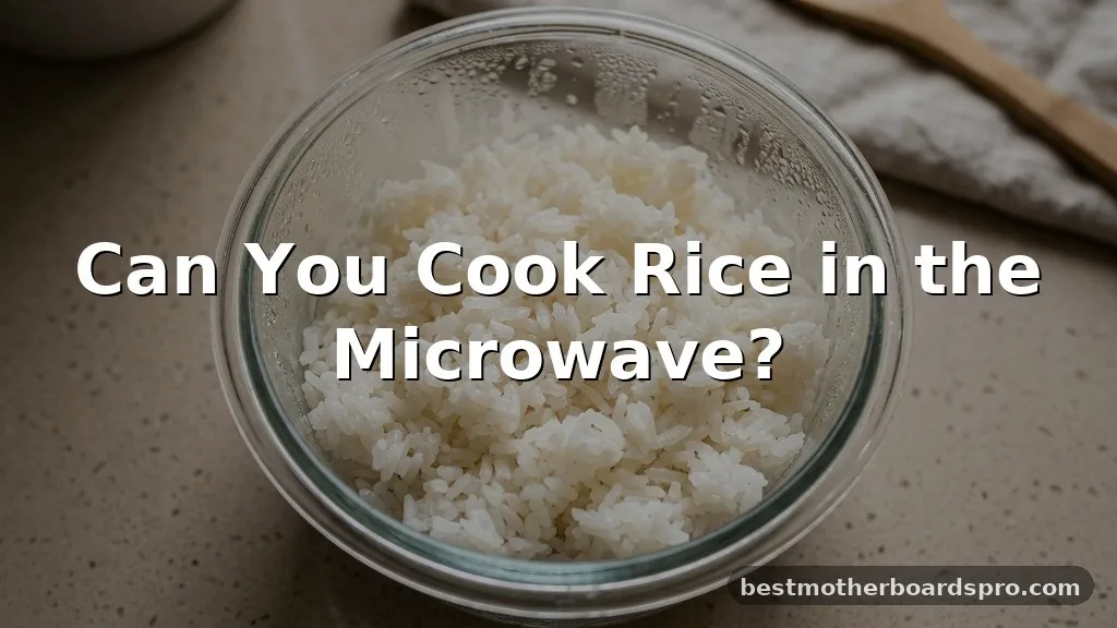 can you cook rice in the microwave