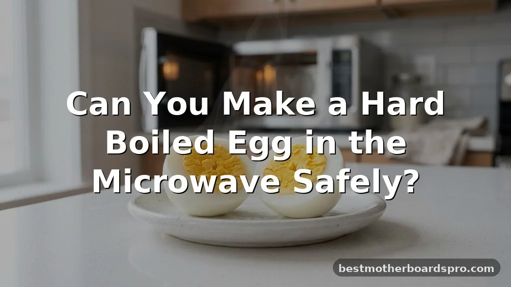 can you make a hard boiled egg in the microwave