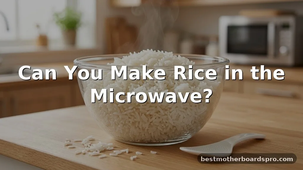 can you make rice in the microwave