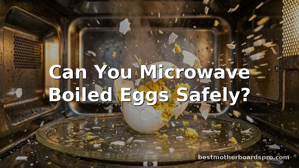 can you microwave boiled eggs