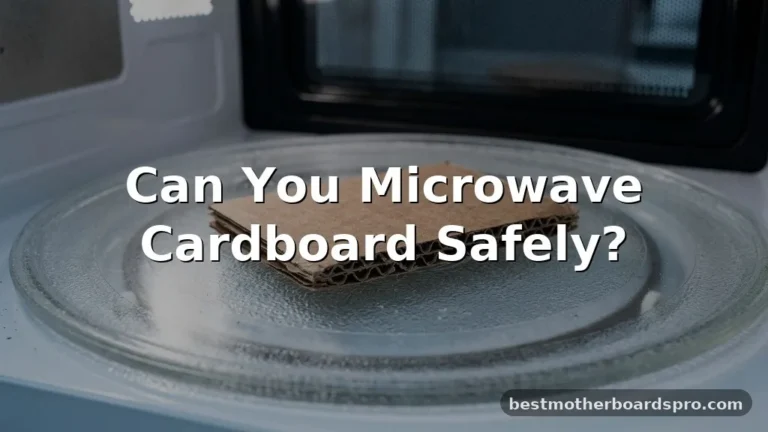 can you microwave cardboard