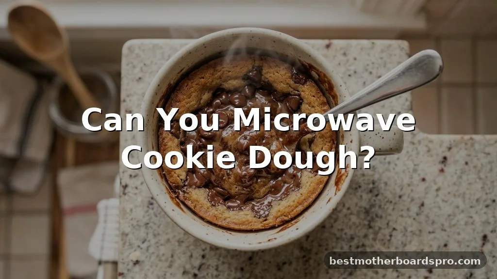 can you microwave cookie dough