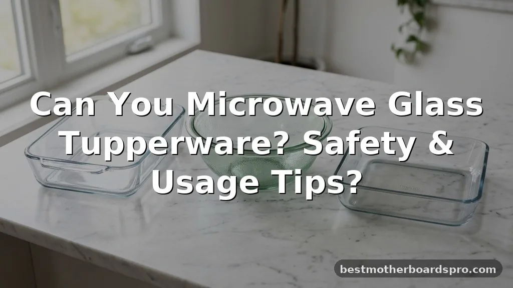 can you microwave glass tupperware