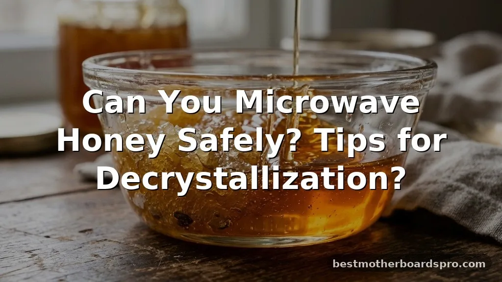 can you microwave honey