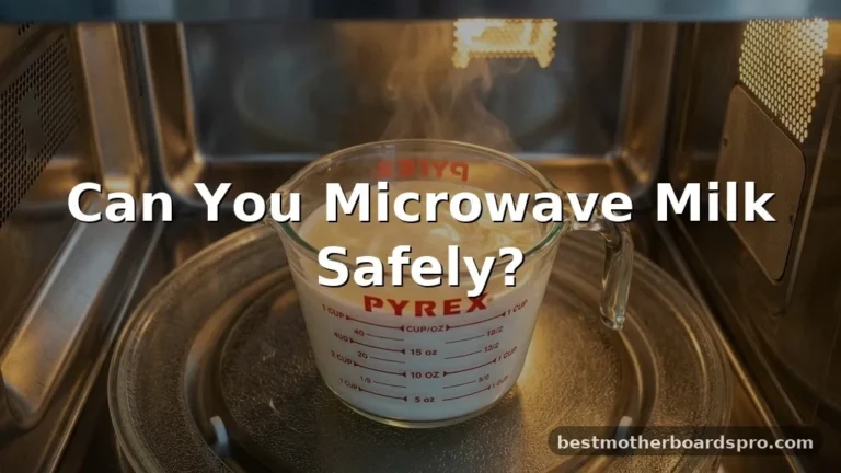 can you microwave milk