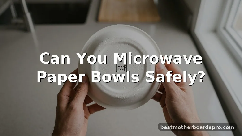 can you microwave paper bowls