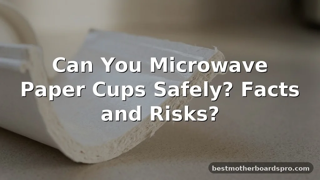 can you microwave paper cups