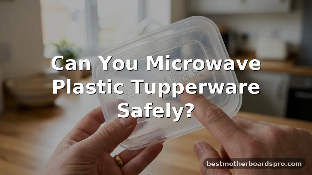 can you microwave plastic tupperware