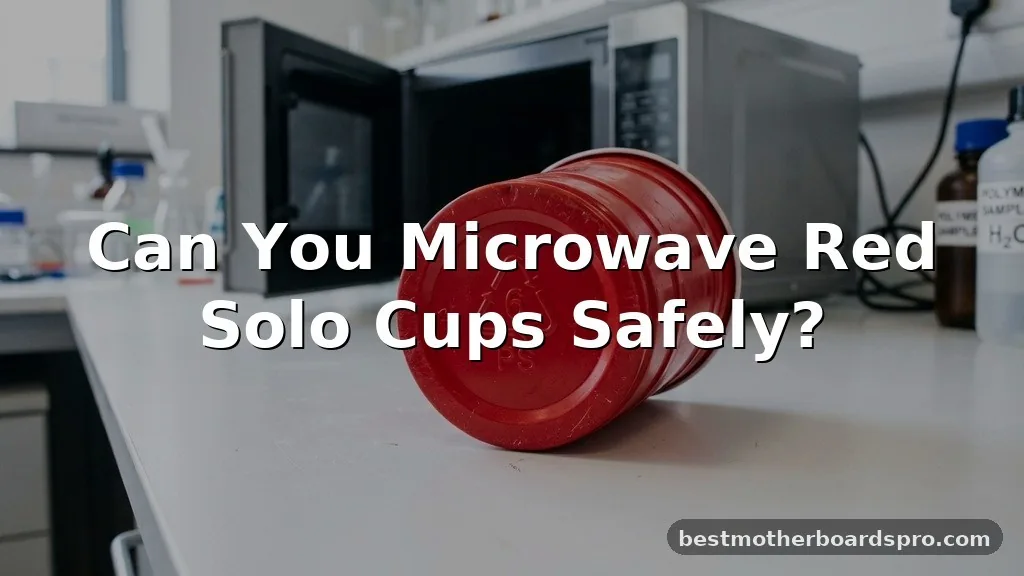 can you microwave red solo cups