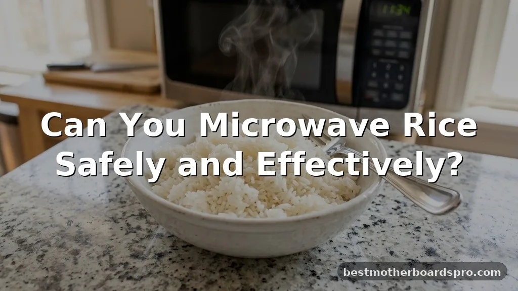 can you microwave rice