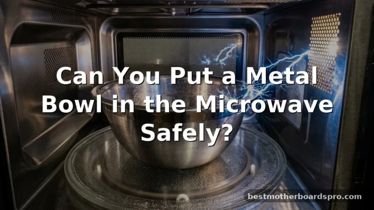 can you put a metal bowl in the microwave