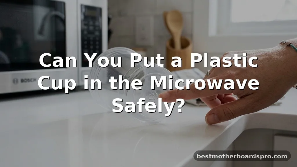can you put a plastic cup in the microwave