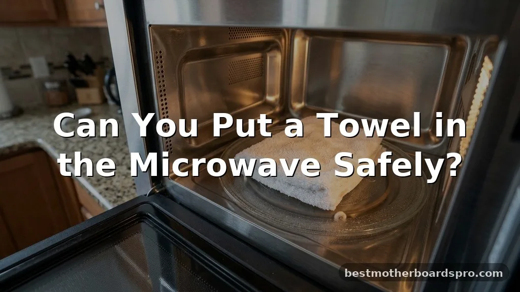 can you put a towel in the microwave