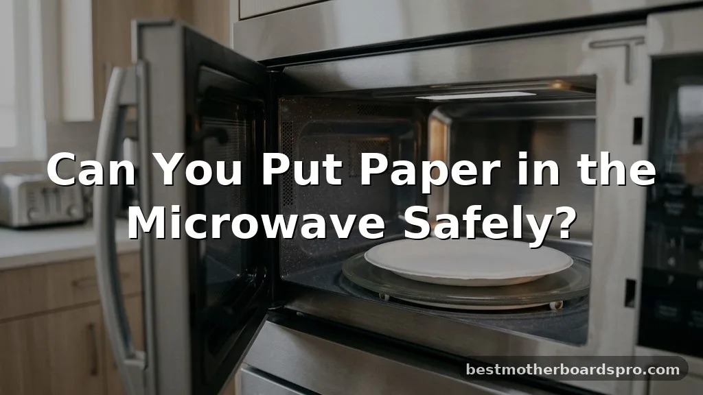 can you put paper in the microwave