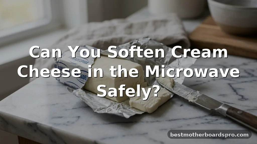 can you soften cream cheese in the microwave