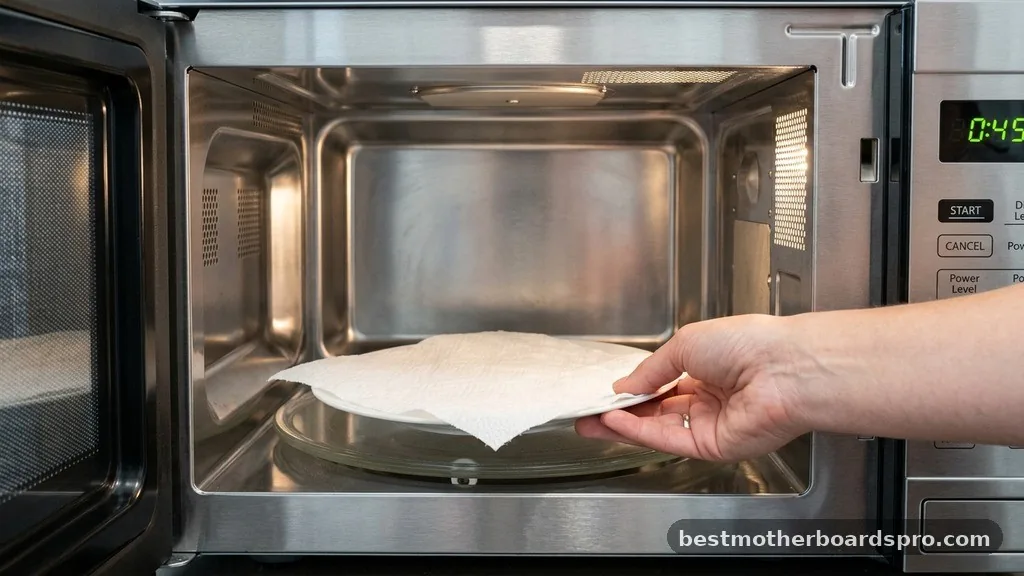 Duration and Power Settings - can paper towels go in the microwave
