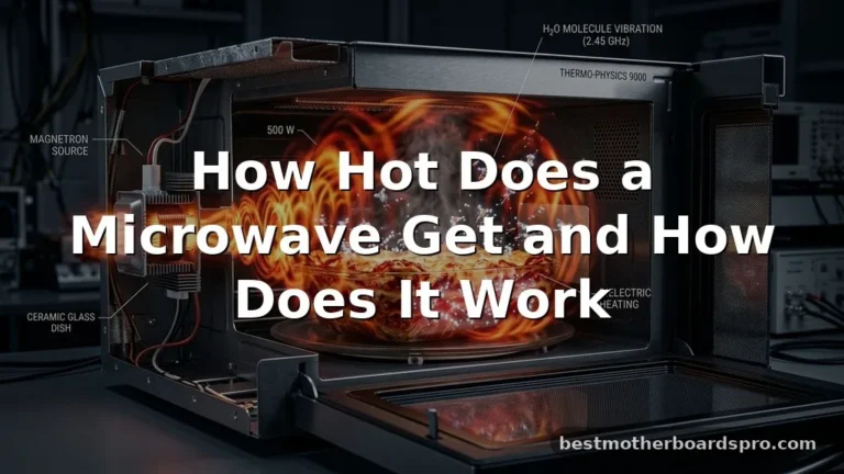 how hot does a microwave get