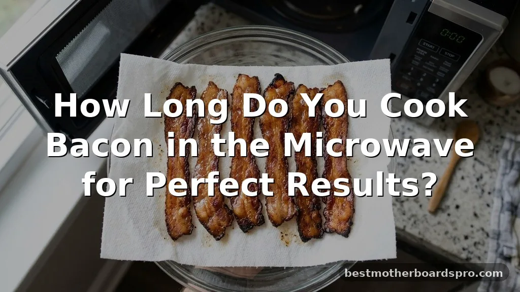 how long do you cook bacon in the microwave
