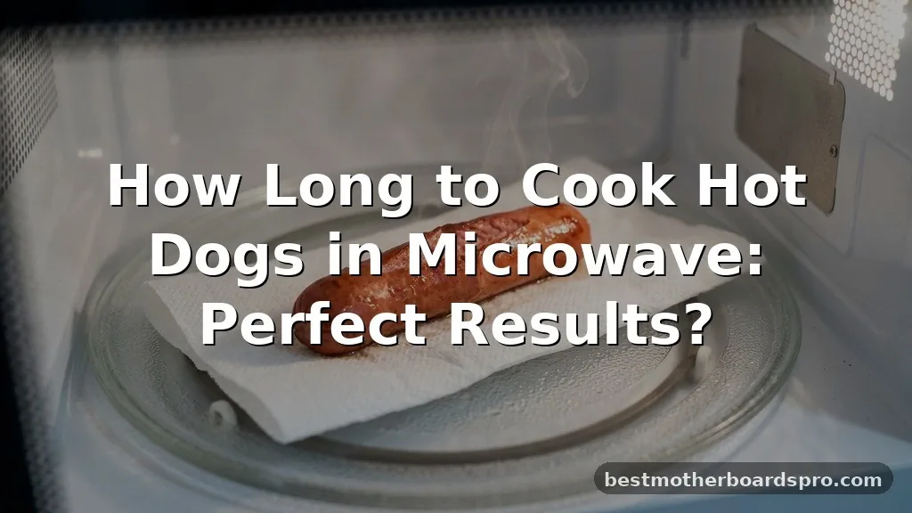 how long to cook hot dogs in microwave