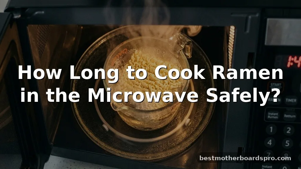 how long to cook ramen in microwave