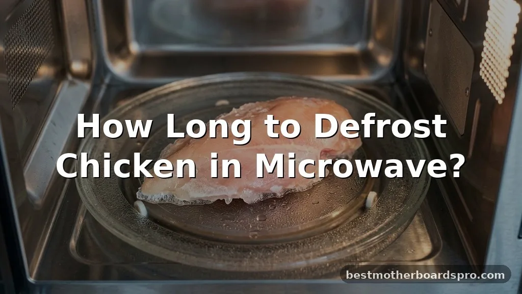 how long to defrost chicken in microwave