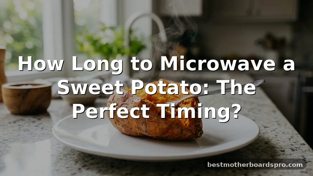 how long to microwave a sweet potato