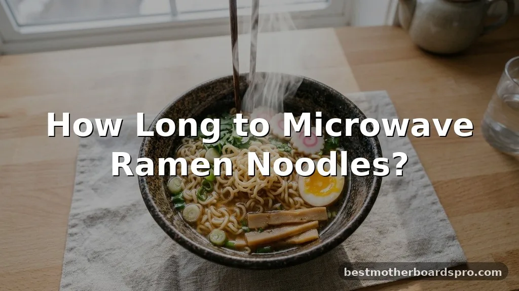 how long to microwave ramen noodles