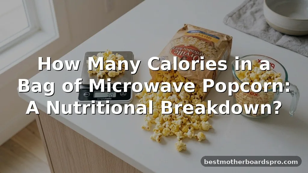 how many calories in a bag of microwave popcorn
