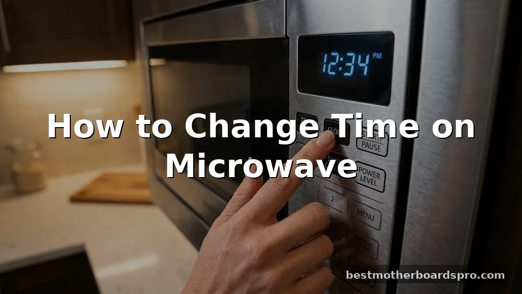 how to change time on microwave