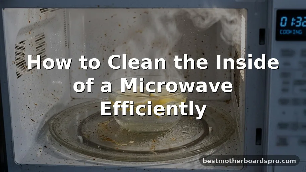 how to clean the inside of a microwave