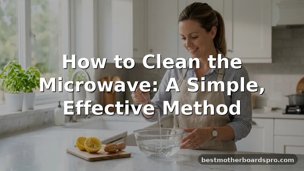 how to clean the microwave