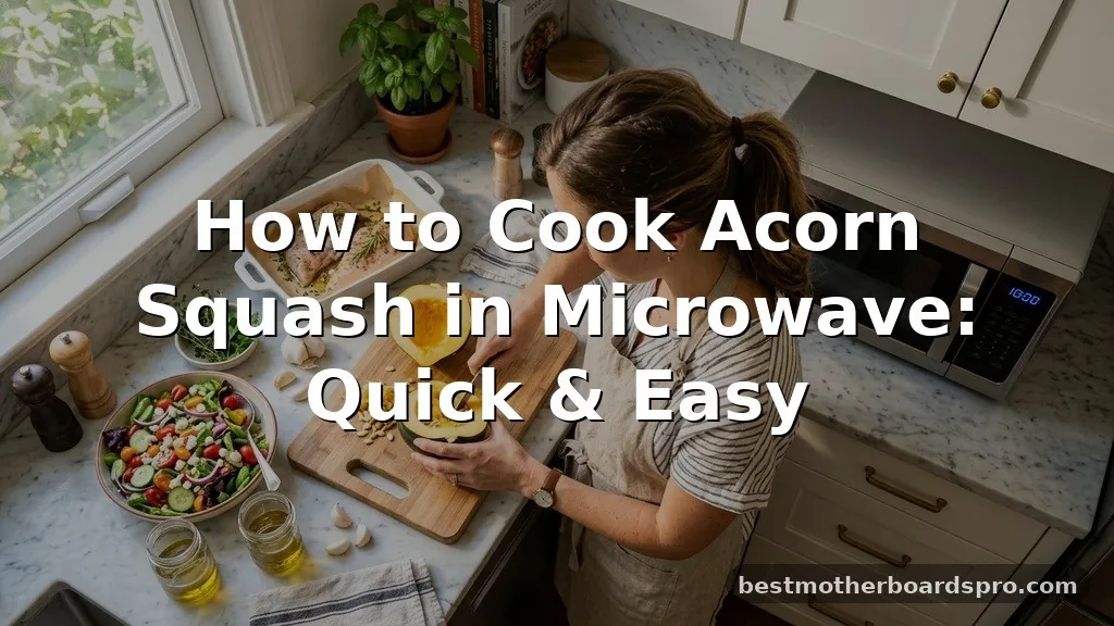 how to cook acorn squash in microwave