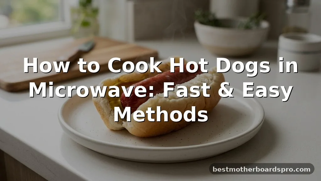 how to cook hot dogs in microwave