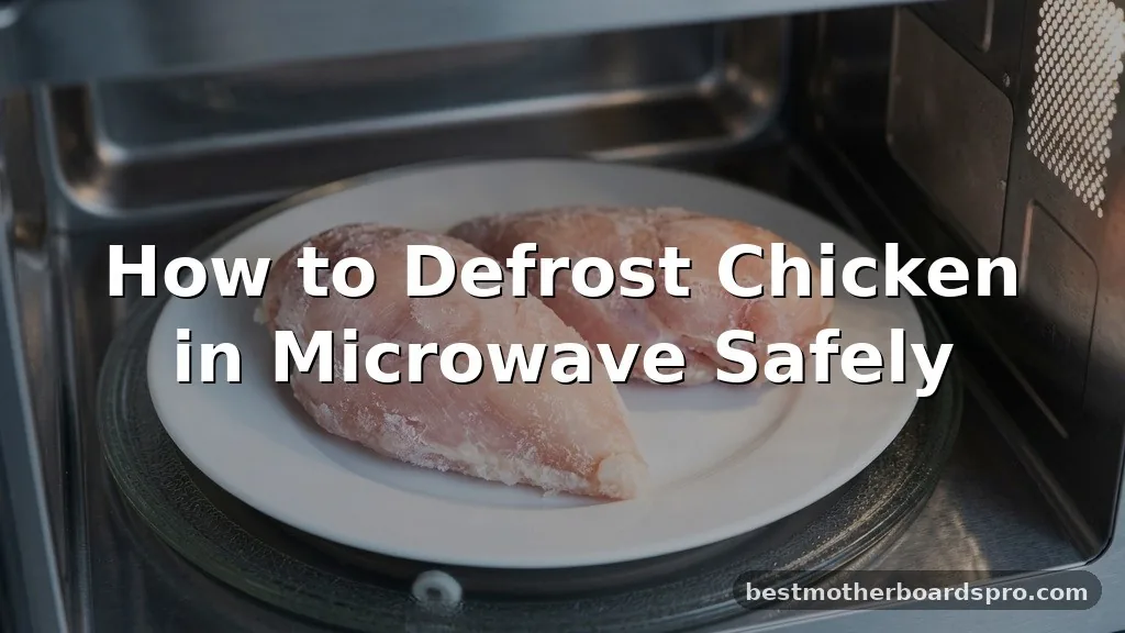 how to defrost chicken in microwave