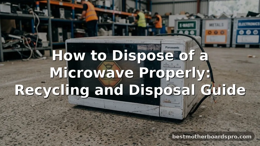 how to dispose of microwave