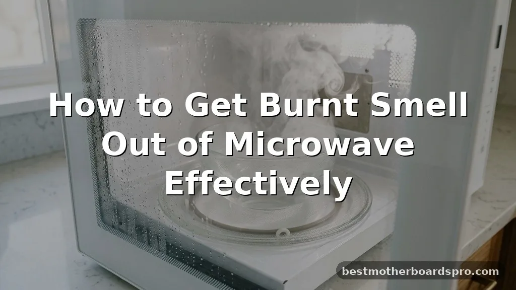 how to get burnt smell out of microwave