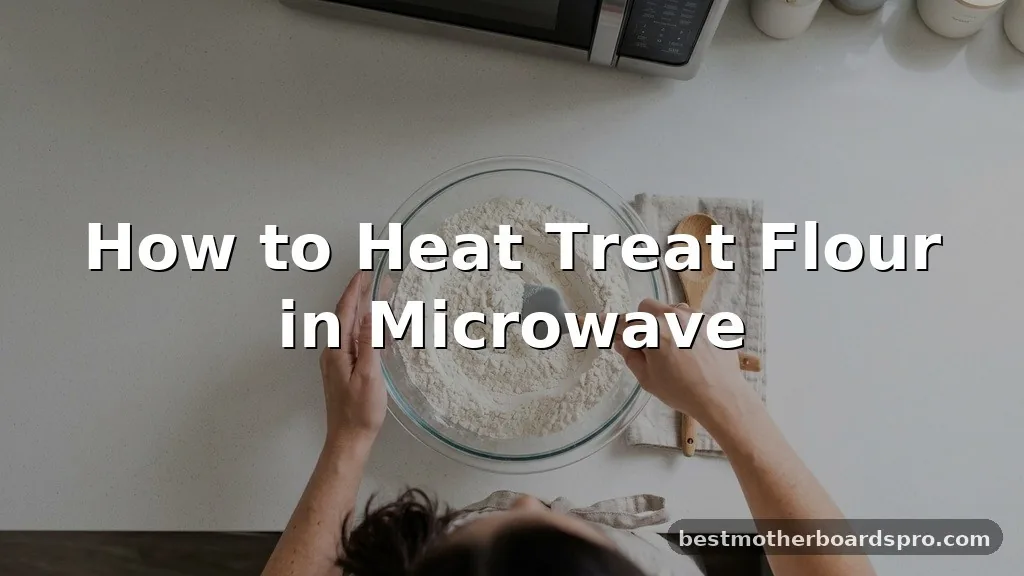 how to heat treat flour in microwave