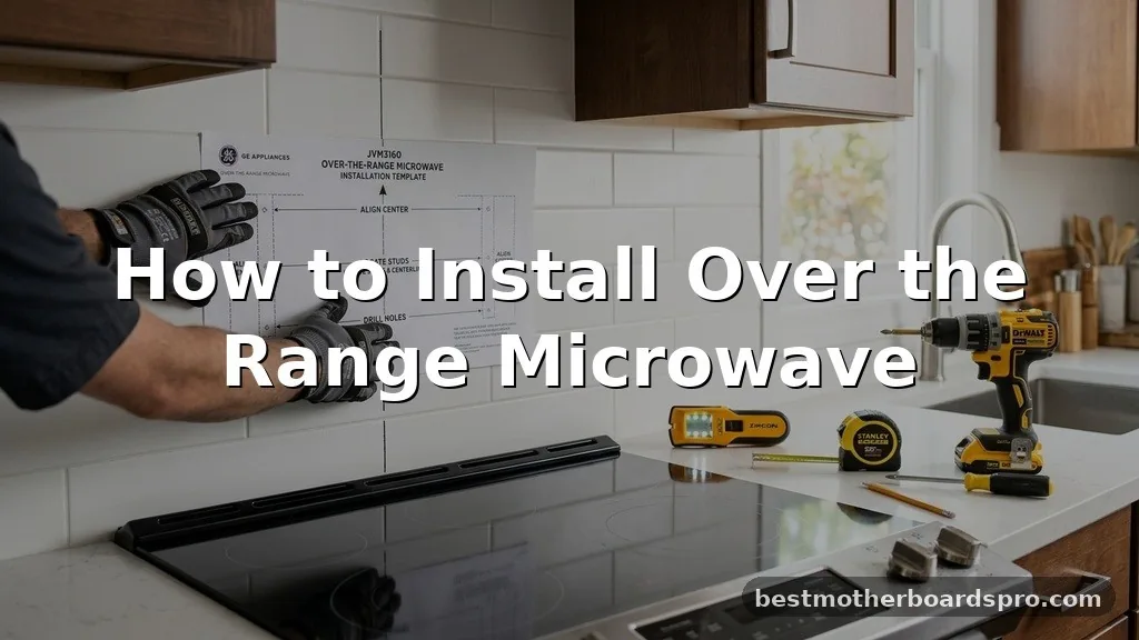 how to install over the range microwave