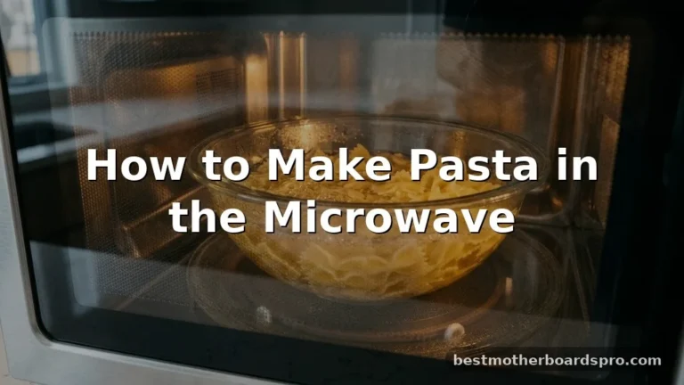 how to make pasta in the microwave