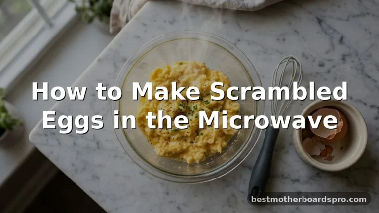 how to make scrambled eggs microwave