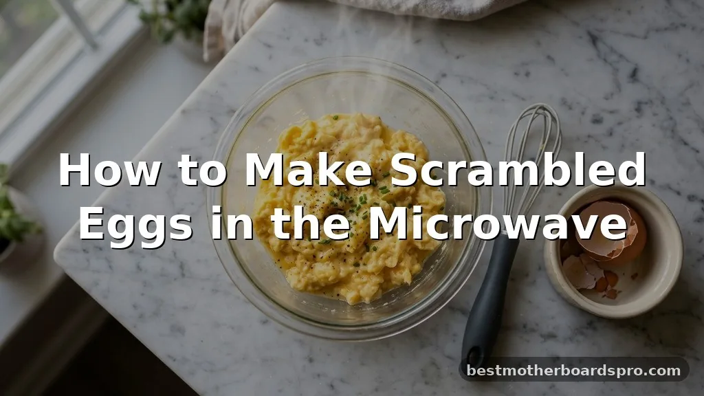 how to make scrambled eggs microwave