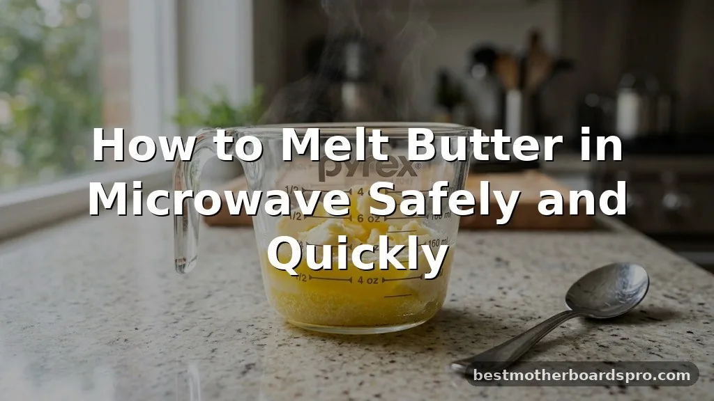 how to melt butter in microwave