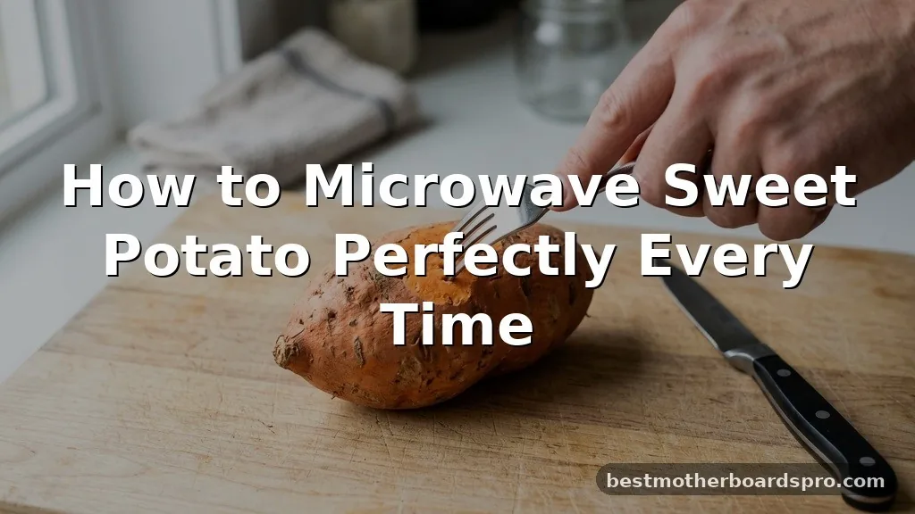 how to microwave sweet potato