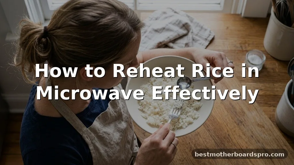 how to reheat rice in microwave