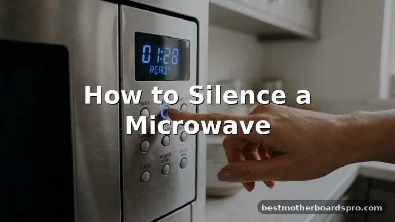 how to silence a microwave