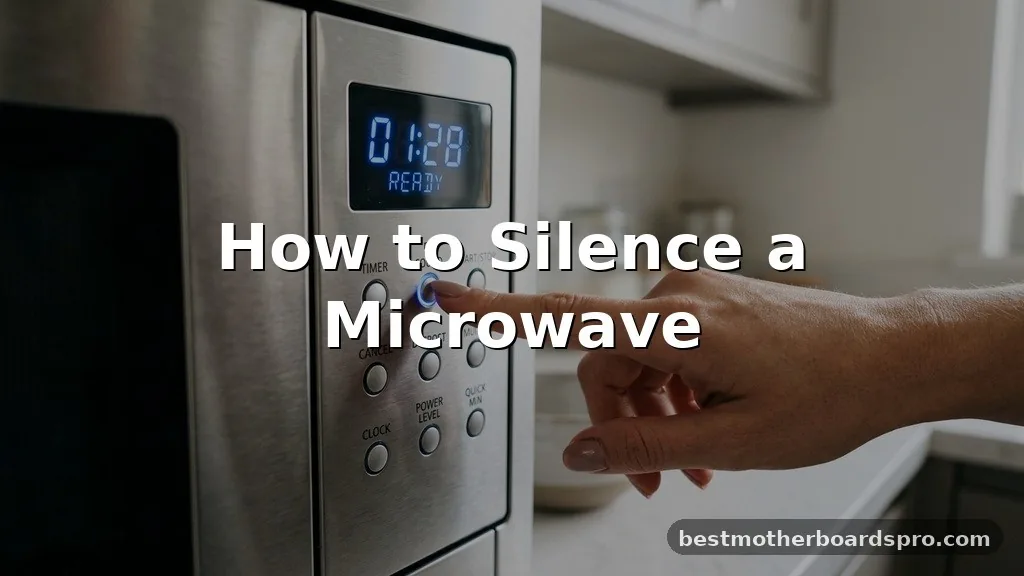 how to silence a microwave