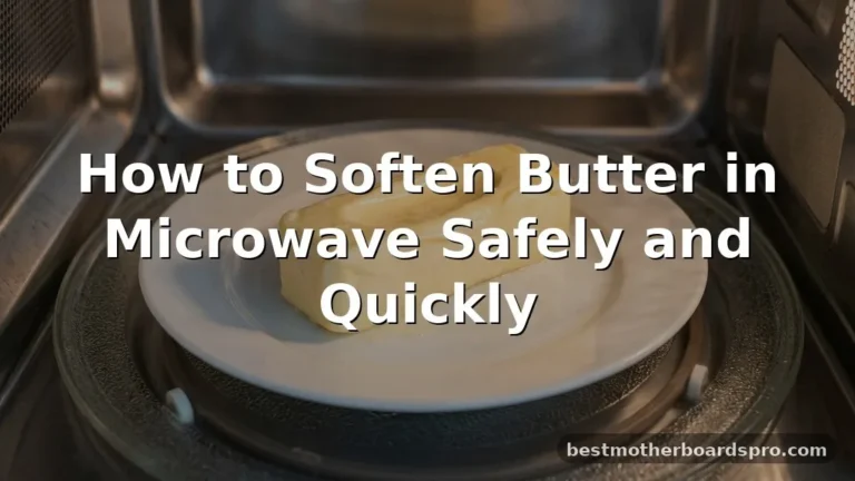 how to soften butter in microwave